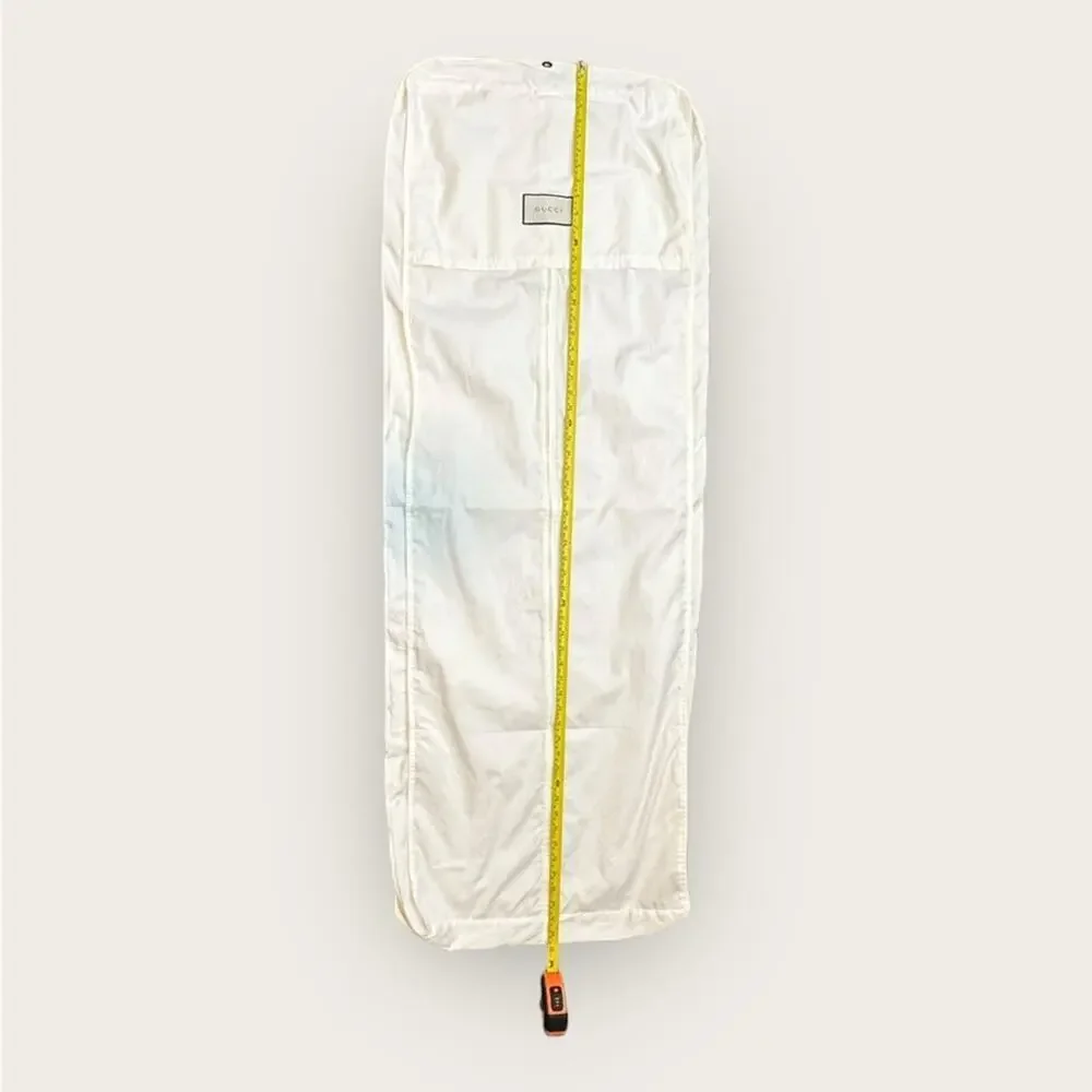 Gucci | Garment Bag & Velvet Coat Hanger | Off-white/Black | Bag: 20.5 x 57 inch